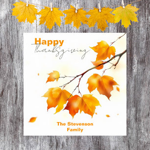 Affiche Feuille de érable à l'aquarelle d'automne Bienvenu