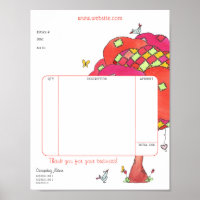 Feuille de facture de l'arbre de classement pour l