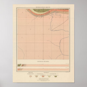 Affiche Feuille détaillée XX de géologie