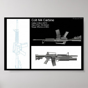 Affiche Feuille d'état M4 Carbine