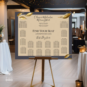 Affiche Feuille d'or Impasto noir