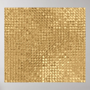 Affiche Feuille d'or, parties scintillant texture transpar