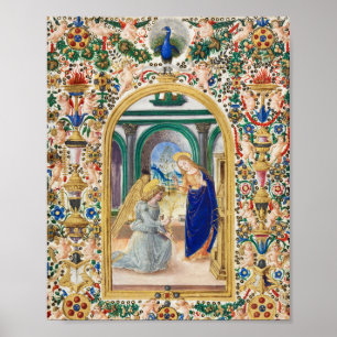 Affiche Feuille d'un livre d'heures