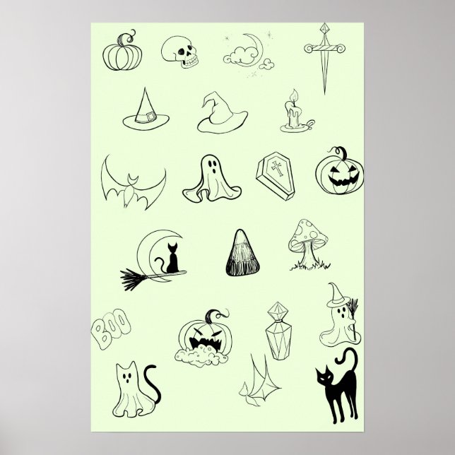 Affiche Feuille Flash Halloween (Devant)