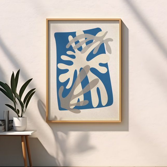 Affiche Feuilles Abstraits Moderne Matisse Art inspiré (Créateur téléchargé)