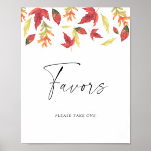 Affiche Feuilles colorées de l'automne Cadeaux