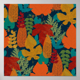 Affiche Feuilles d'automne