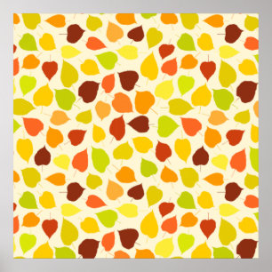 Affiche Feuilles d'automne du Linden