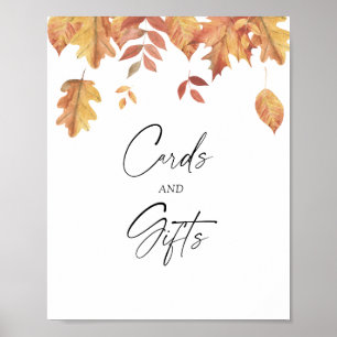 Affiche Feuilles en chute - CARTES ET CADEAUX
