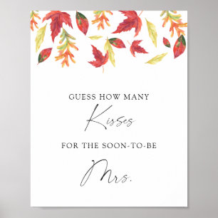Affiche Feuilles en chute combien de baisers nuptiale douc