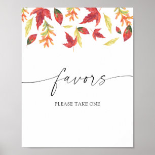 Affiche Feuilles en chute - faveurs de la nuptiale s'il vo