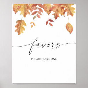 Affiche Feuilles en chute - faveurs de la nuptiale s'il vo