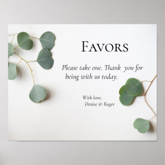 Affiche Feuilles eucalyptus avec espace texte