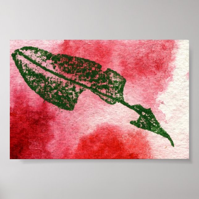 Affiche Feuilles Nature Imprimer Mini-Poster (Devant)