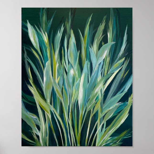 Affiche Feuilles ondulantes (Devant)