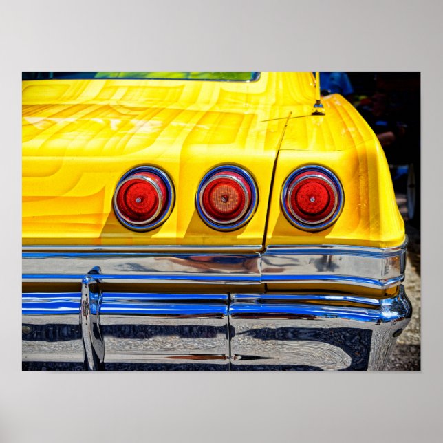 Affiche Feux arrière colorés (Devant)