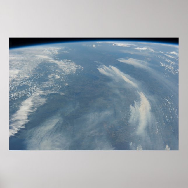 Affiche Feux Au Sud-Est De La Baie James Au Québec, Canada (Devant)