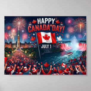 Affiche feux d'artifice de célébrations de la fête du Cana