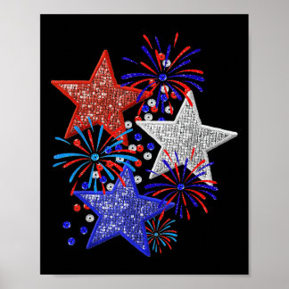 Affiche Feux d'artifice du 4 juillet