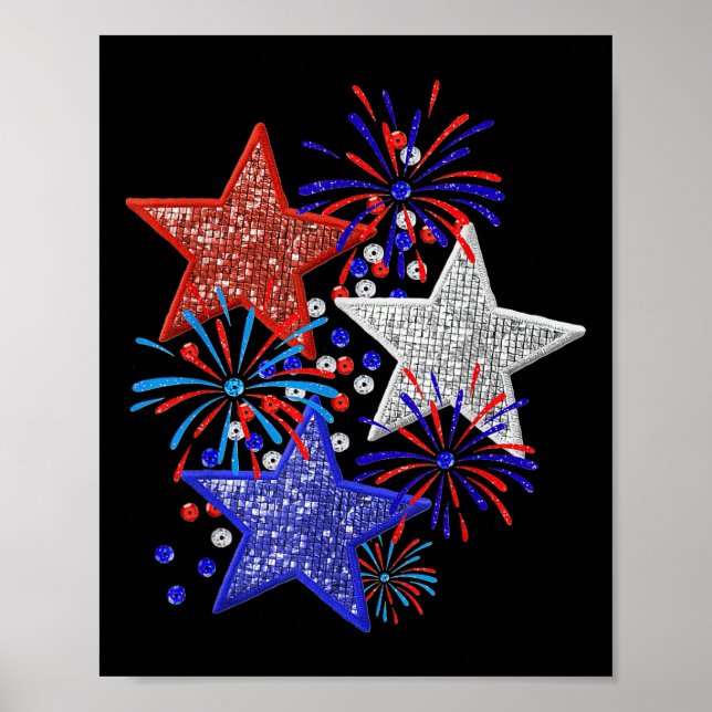 Affiche Feux d'artifice du 4 juillet (Devant)