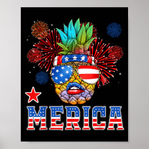 Affiche Feux d'artifice du 4 juillet de la Pine patriotiqu