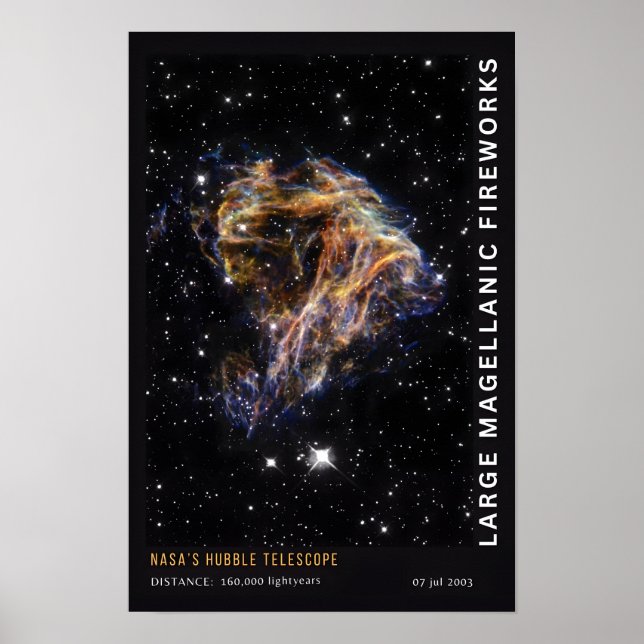 Affiche Feux d'artifice magellaniques Éducation spatiale (Devant)