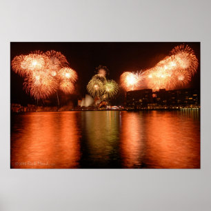 Affiche Feux d'artifice Opéra de Sydney Idol