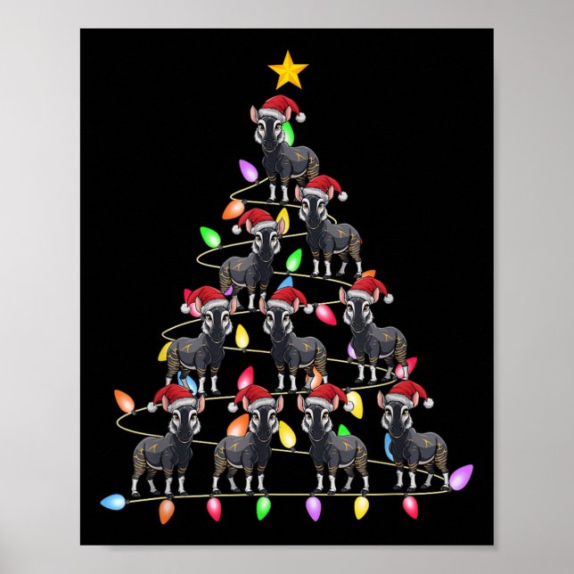 Affiche Feux de Noël Hommes Femmes Père Noël Oka Xmas Pjs (Devant)