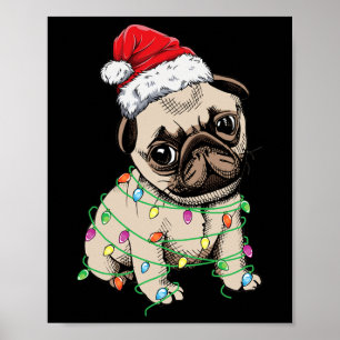 Affiche Feux de Noël Santa Hat Xmas Cadeaux Garçons Ki