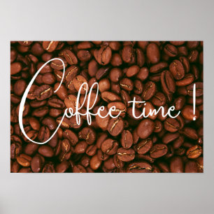 Affiche Fèves de café