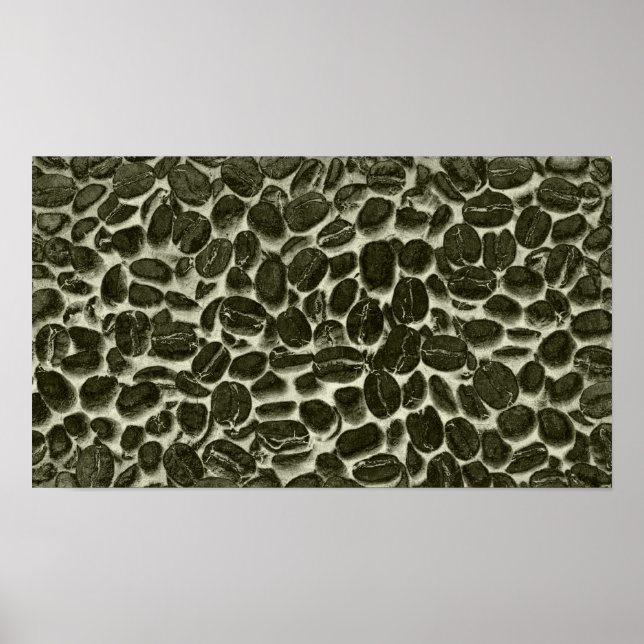 Affiche fèves de café cacao (Devant)