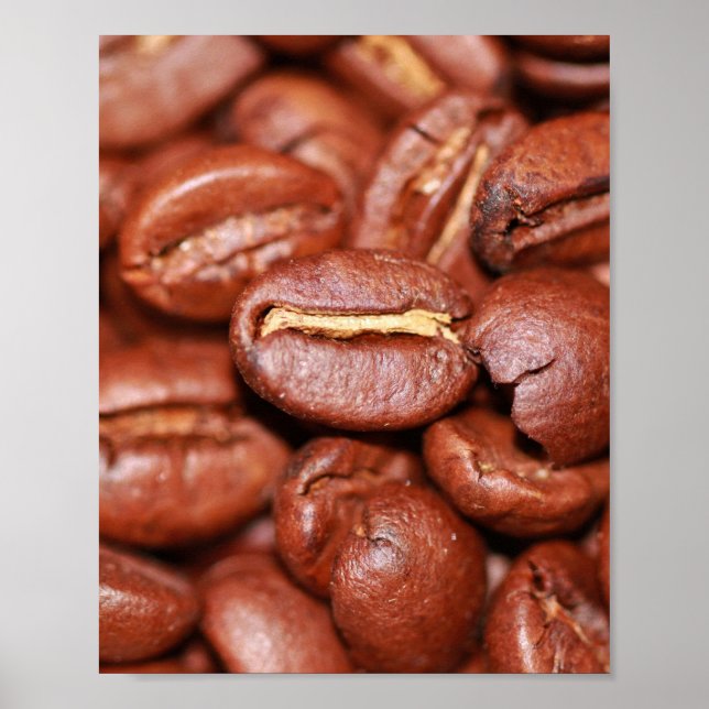 Affiche Fèves de café grillées (Devant)