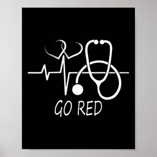 Affiche Février Mois de la santé cardiaque American Heart
