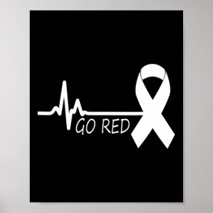 Affiche Février Mois de la santé cardiaque American Heart