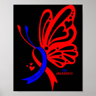 Affiche Février Nous Cœur Sensibilisation Ruban Papillon T