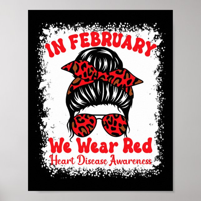 Affiche Février Nous Portons Red Heart Disease Awareness M (Devant)