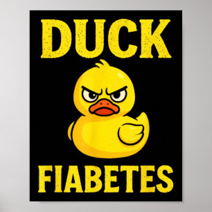 Affiche Fiabète du canard - Sensibilisation amusante au di