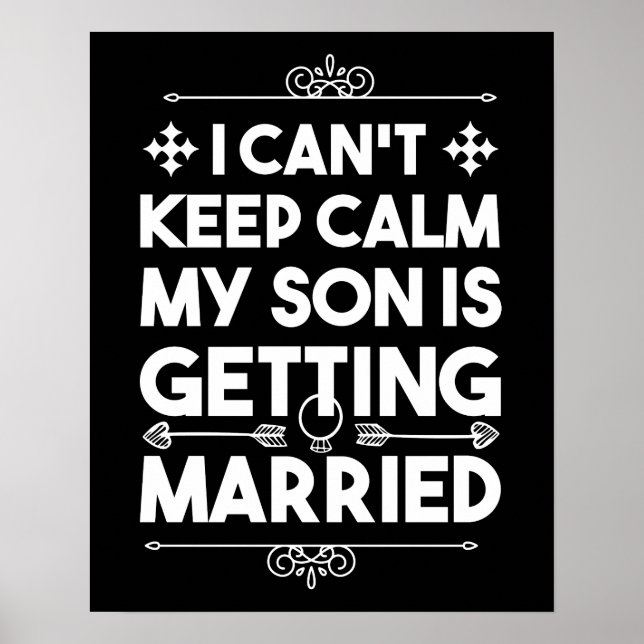 Affiche Fiançailles de mariage enterrement de vie de jeune (Devant)