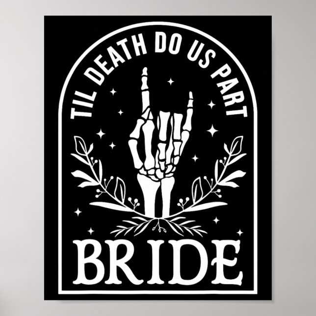 Affiche Fiançailles Mariage de la mariée Halloween Couple  (Devant)