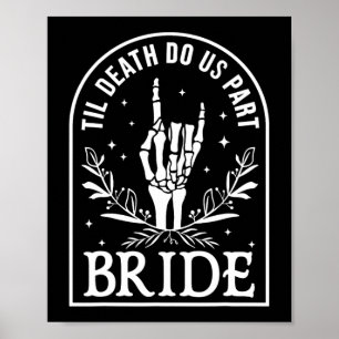 Affiche Fiançailles Mariage de la mariée Halloween Couple