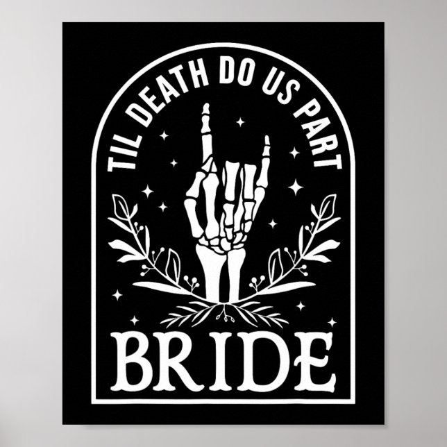 Affiche Fiançailles Mariage de la mariée Halloween Couple  (Devant)