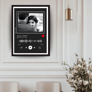 Affiche Fiançailles Mariage du lecteur de musique