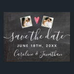 Affiche Fiançailles Photo Prop Chalkboard Enregistrer la d<br><div class="desc">Faites savoir à tout le monde d'enregistrer votre date avec cette prop/signe. Tenez-le dans votre séance photo fiançailles ou accrochez-le au mur pendant une fête de fiançailles. Design dispose de 2 de vos photos et de lettrage à la main ensemble contre un arrière - plan de tableau noir imbriqué. Amusant...</div>