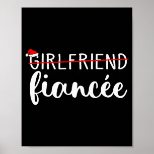 Affiche Fiancée Fiancé Couples Fiancés Noël Correspondant 