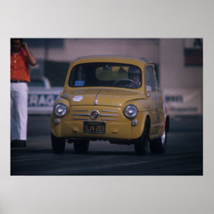 Affiche Fiat 600 - Petit Tueur Géant - Glisser Vintage