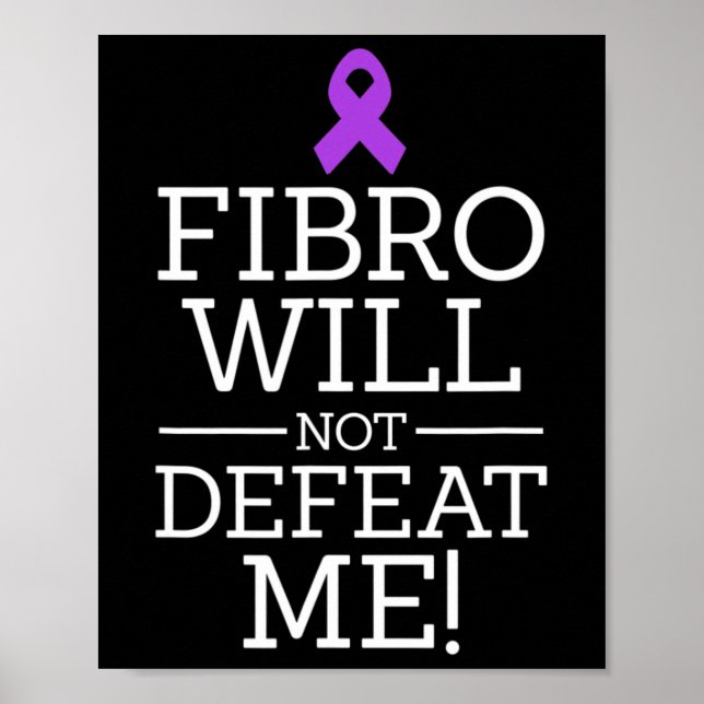 Affiche Fibro, le guerrier de sensibilisation à la fibromy (Devant)