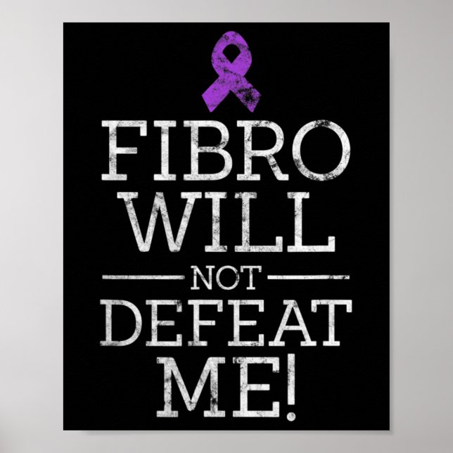 Affiche Fibro Ne Me Défendra Pas Fibromyalgie Sensibilisat (Devant)
