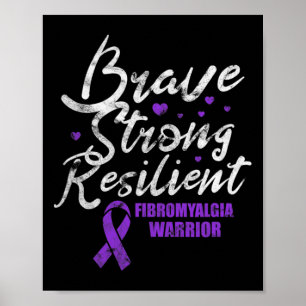 Affiche Fibromyalgie brave résistible lauréats de fibro ré
