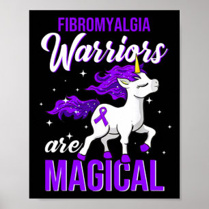 Affiche Fibromyalgie Guerrier de sensibilisation amusant U