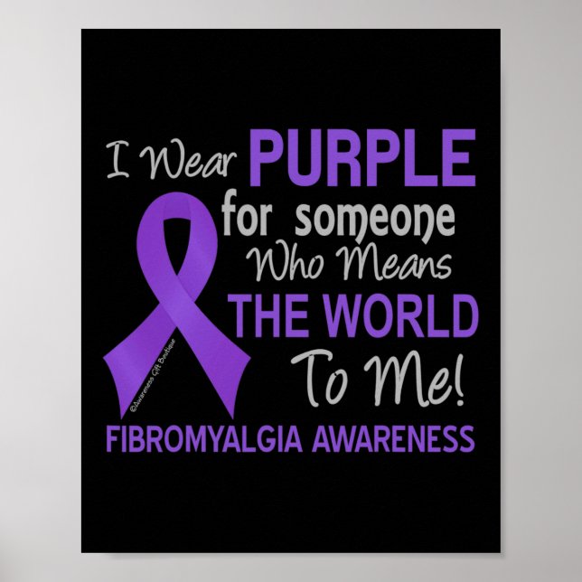 Affiche Fibromyalgie Pour Quelqu'Un Qui Veut Dire Que Le M (Devant)